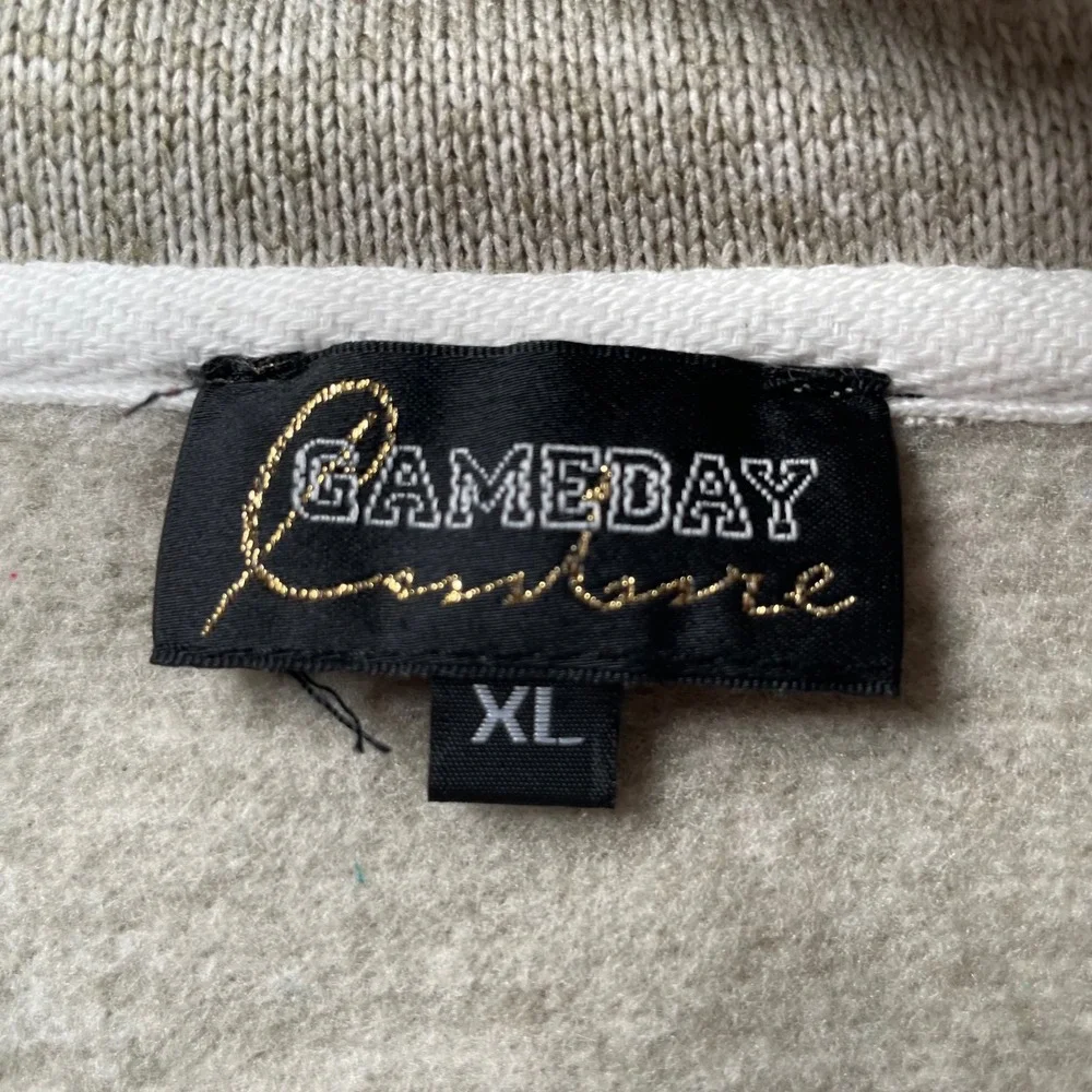 Gameday Couture Nebraska Huskers Snap Pullover Oatmeal Heather XL Women Sweater